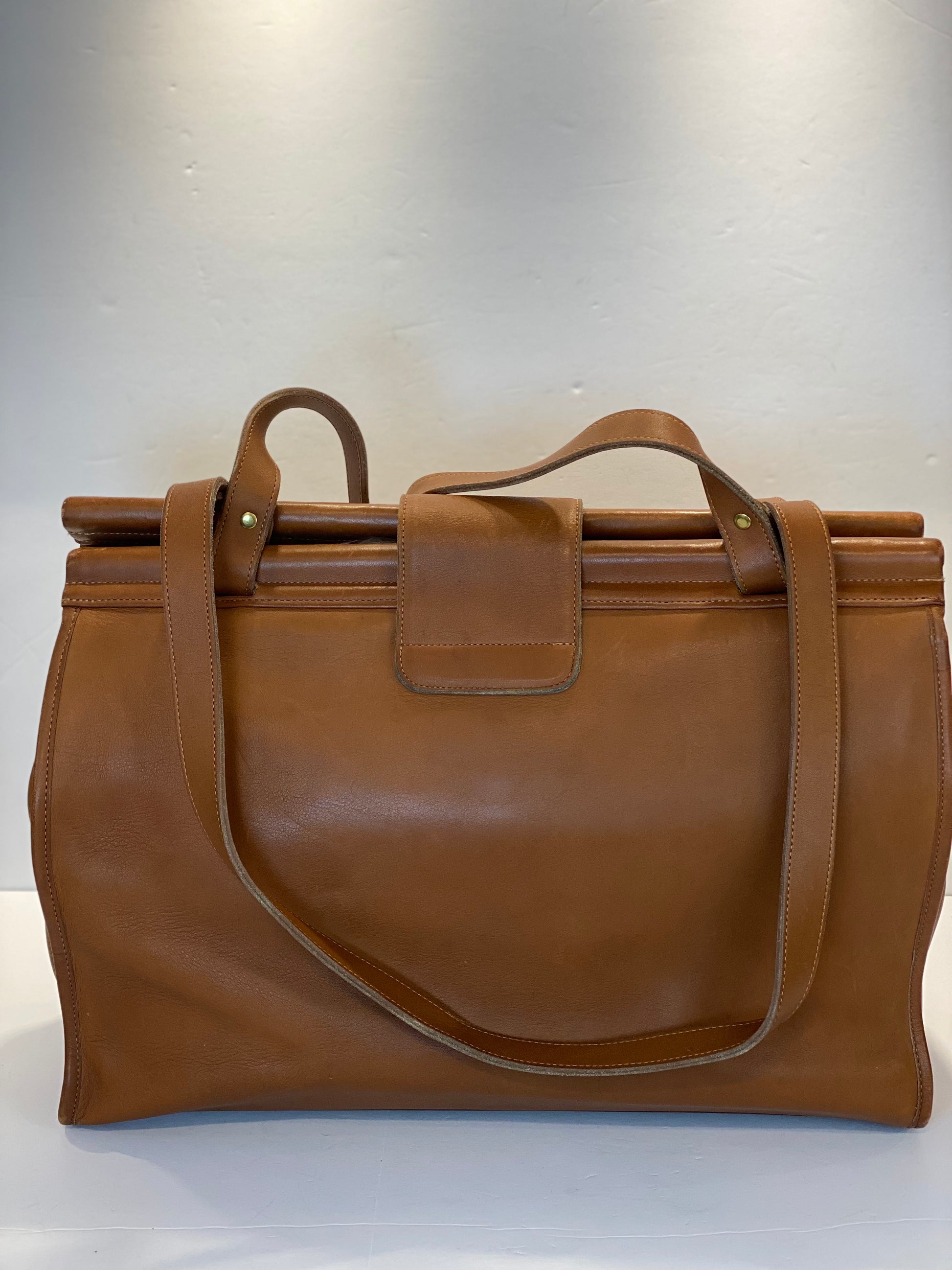 バッグ COACH Vintage Leather Brown Tote 71160 COACH Vintage Leather Tote Bag – Second Edition NY