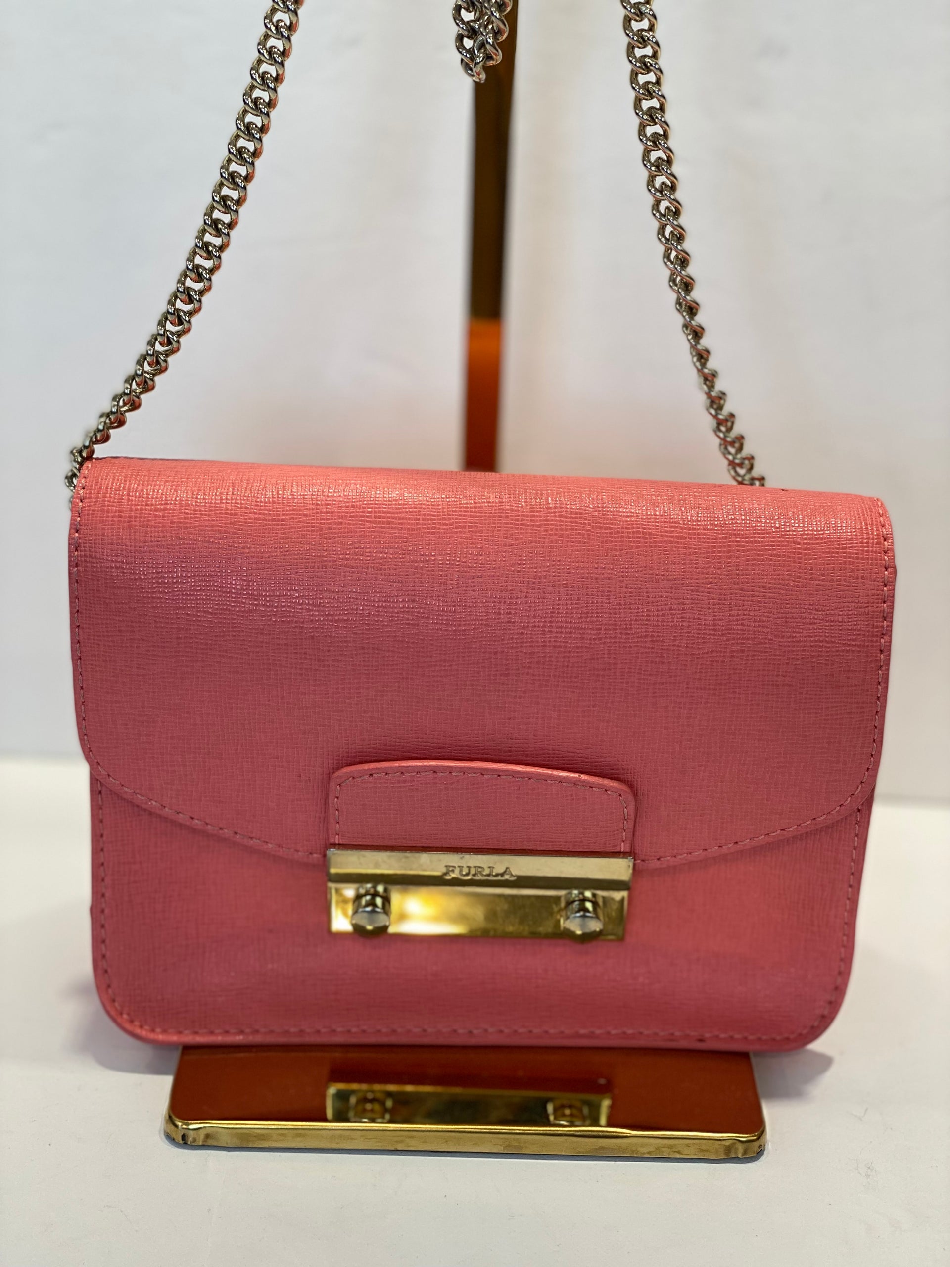 Furla julia shops mini leather crossbody bag