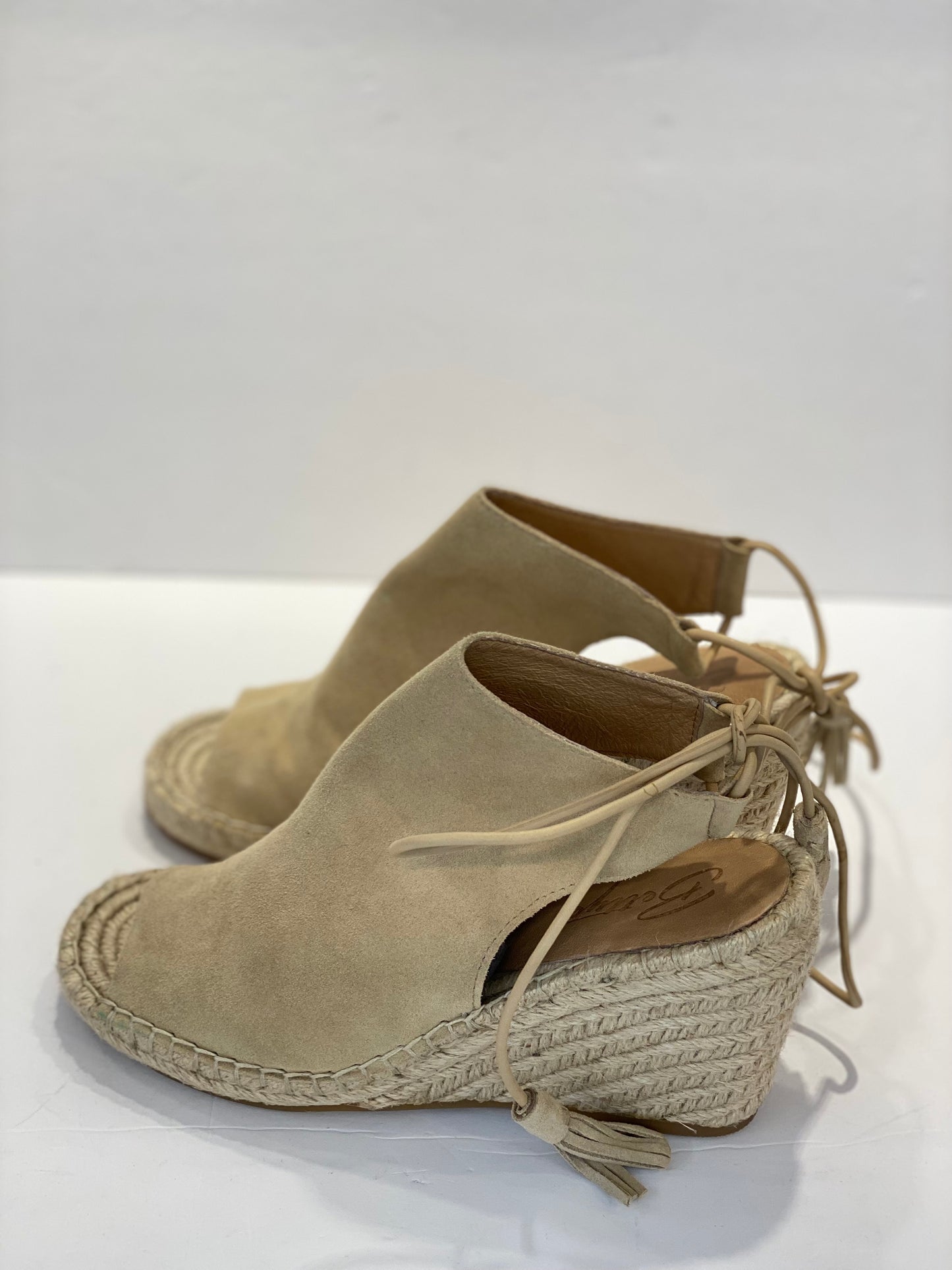 BETTYE Suede Espadrilles PLatform Sandals/ 6.5