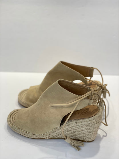 BETTYE Suede Espadrilles PLatform Sandals/ 6.5