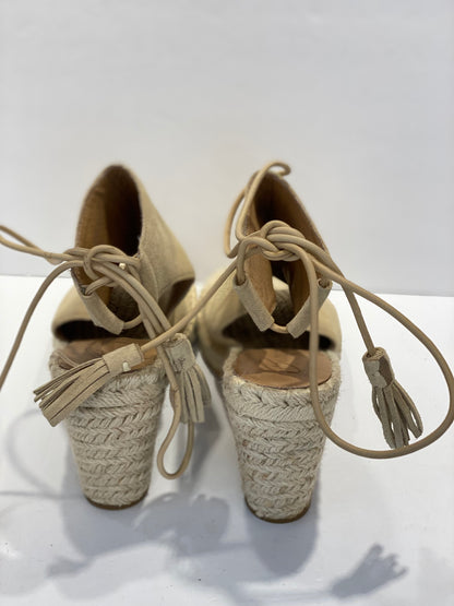 BETTYE Suede Espadrilles PLatform Sandals/ 6.5