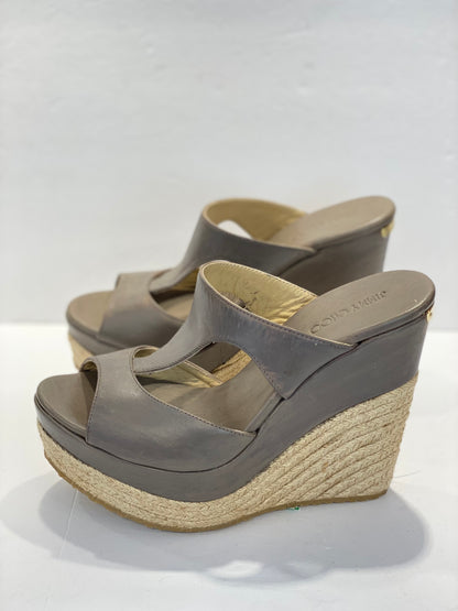 JIMMY CHOO Espadrilles Wedges/ 38.5-8