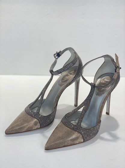 RENE CAOVILLA Pointy Evening Pumps / US7.5-EU38