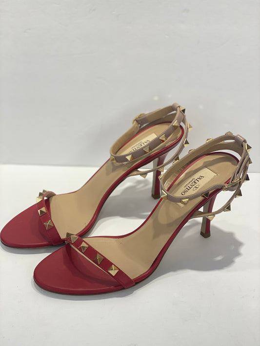 VALENTINO Rock Stud Heeled Sandals/ 37-6.5