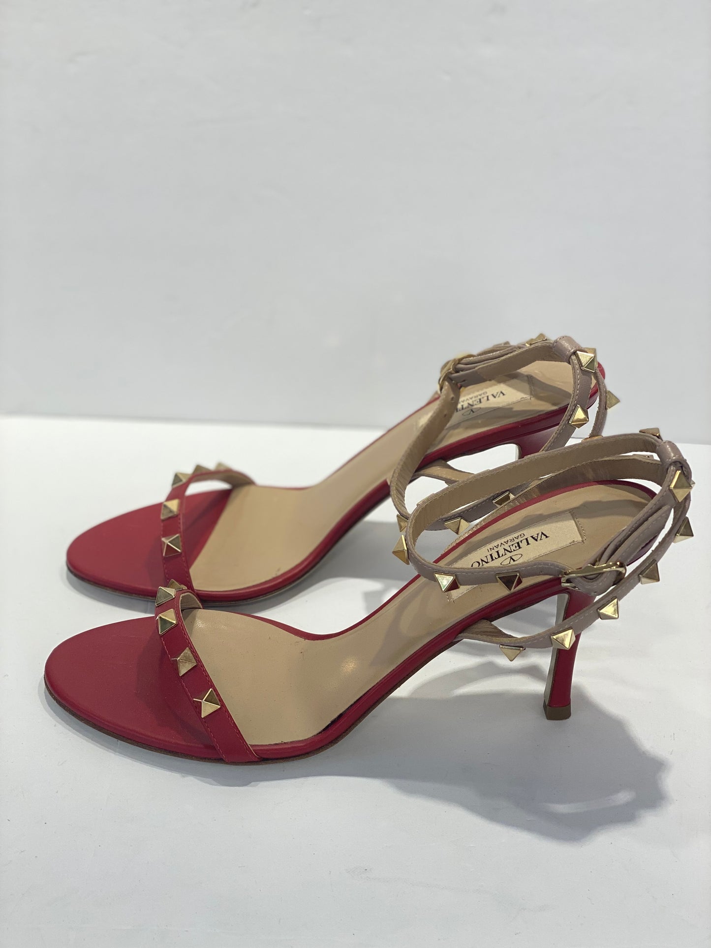 VALENTINO Rock Stud Heeled Sandals/ 37-6.5