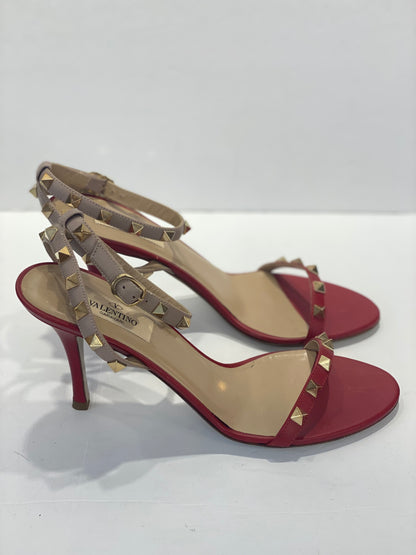 VALENTINO Rock Stud Heeled Sandals/ 37-6.5