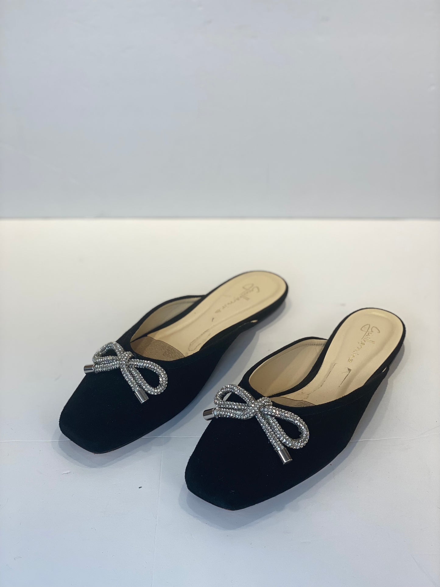 GUILHERMINA Flat Suede Mules / US8-EU38.5