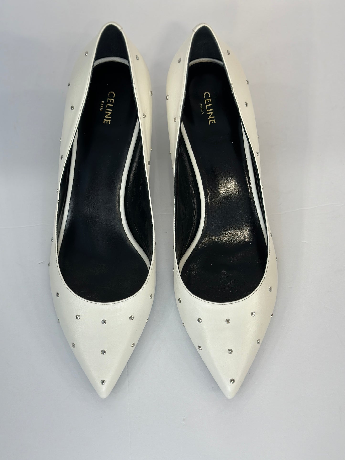 CELINE New in Box Sharp Kidskin Pump 4.5cm / US8.5-EU40