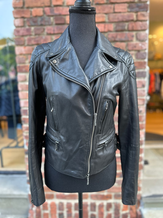 CLUB MONACO Leather Biker jacket / S