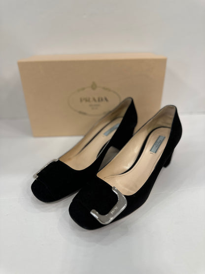 PRADA Suede Pumps / US7.5-EU38