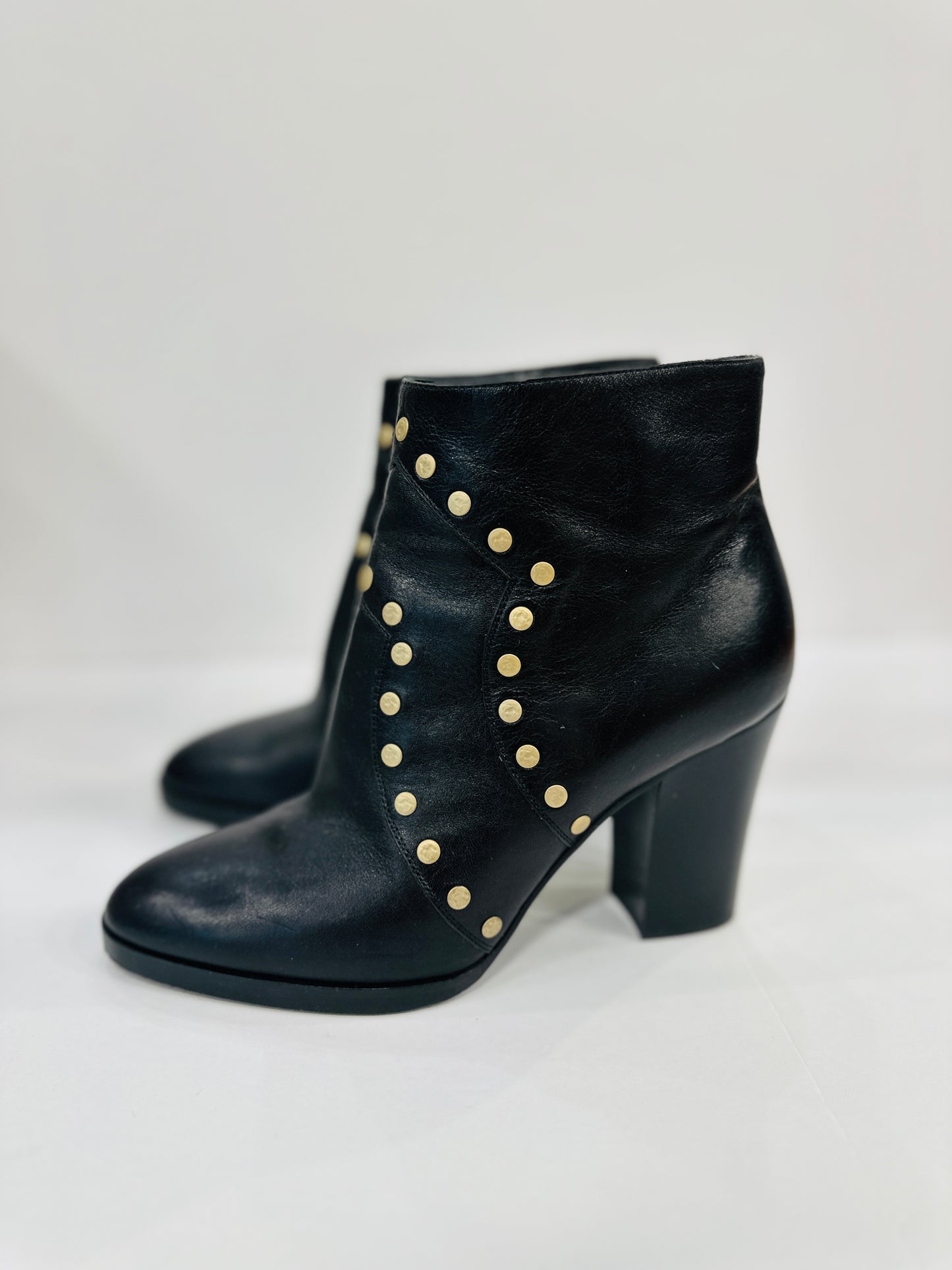 CELINE Ankle Boots with Studs / US6.5-EU37