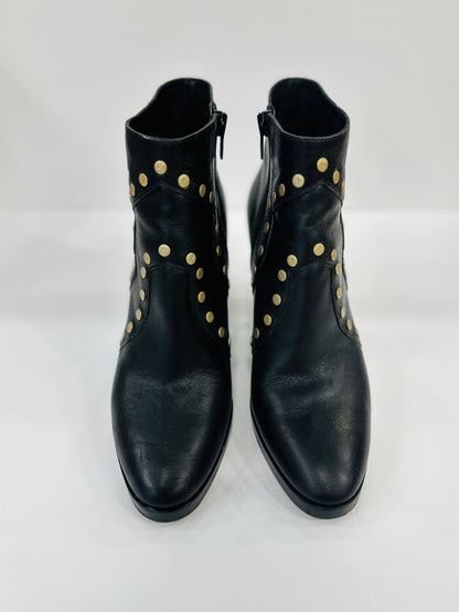 CELINE Ankle Boots with Studs / US6.5-EU37