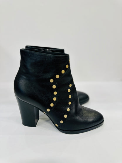 CELINE Ankle Boots with Studs / US6.5-EU37