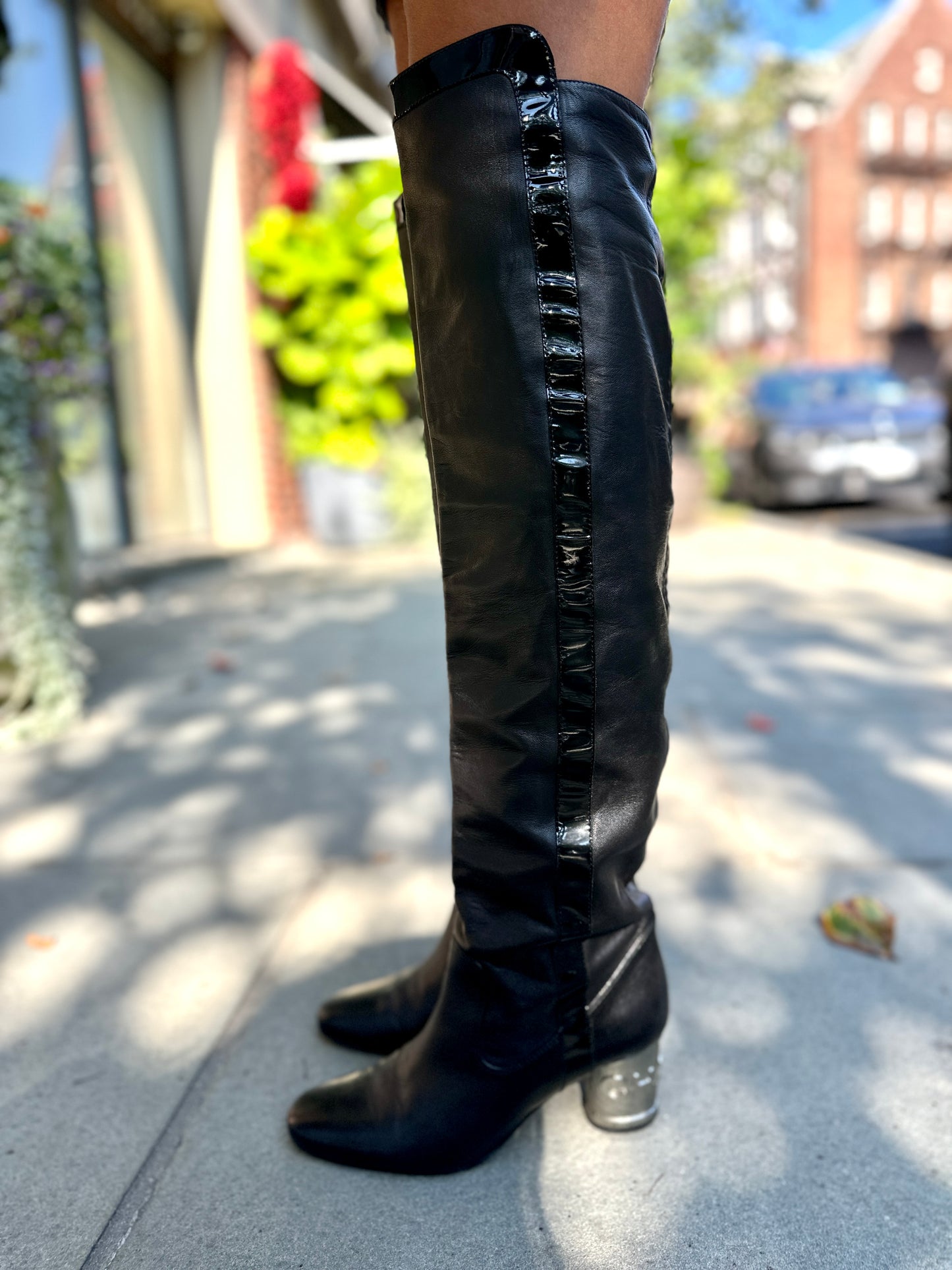 Chanel Tall Rain Boots US8.5 EU39.5