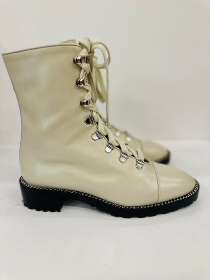 STUART WEITZMAN NWT Leather Kolbie Combat Boots / US8