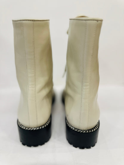 STUART WEITZMAN NWT Leather Kolbie Combat Boots / US8