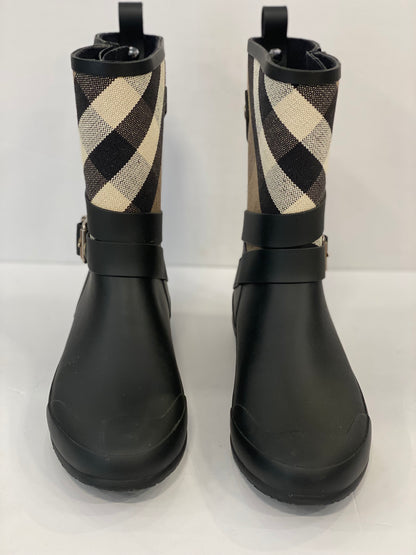 BURBERRY Short Rain Boots with tartan / US.5-EU39