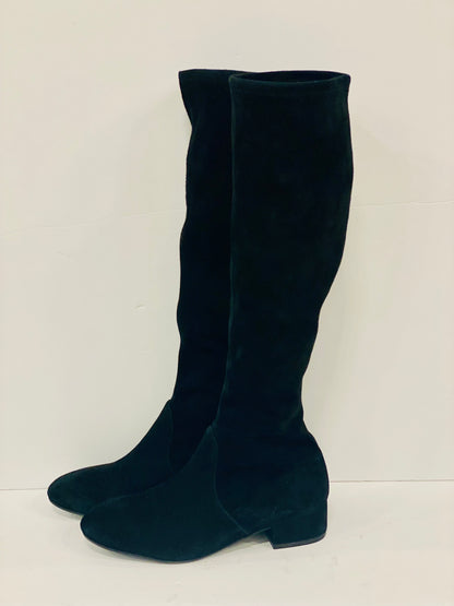 STUART WEITZMAN Suede Sock Boots / US8