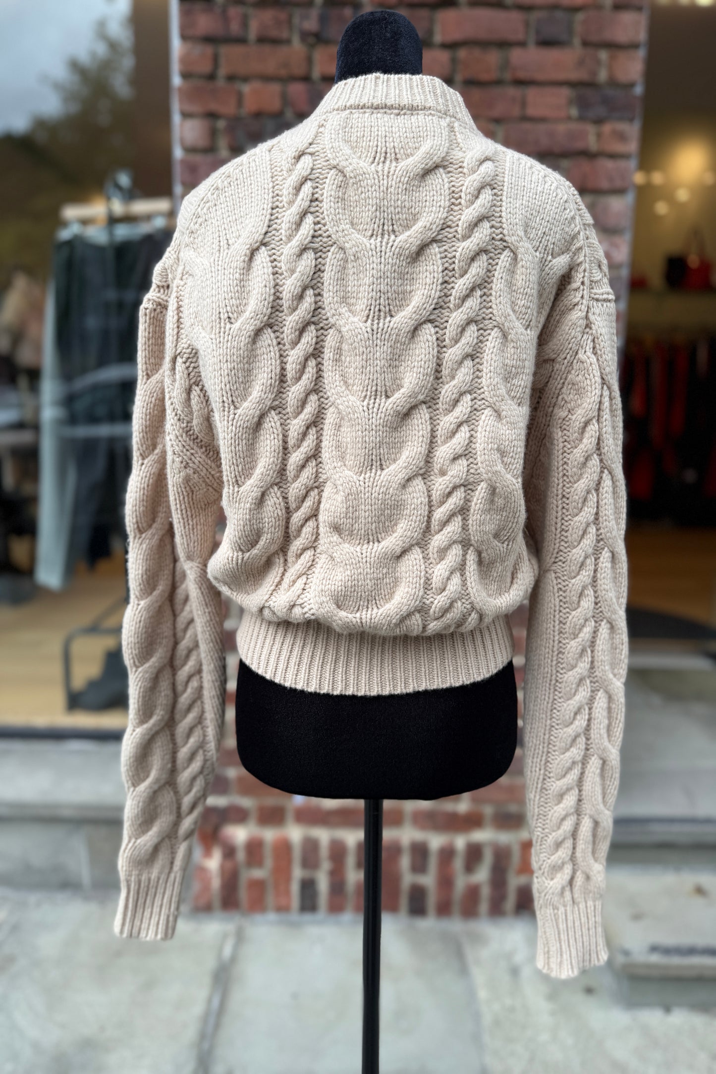 FRAME Cable Knit Cardigan / XS