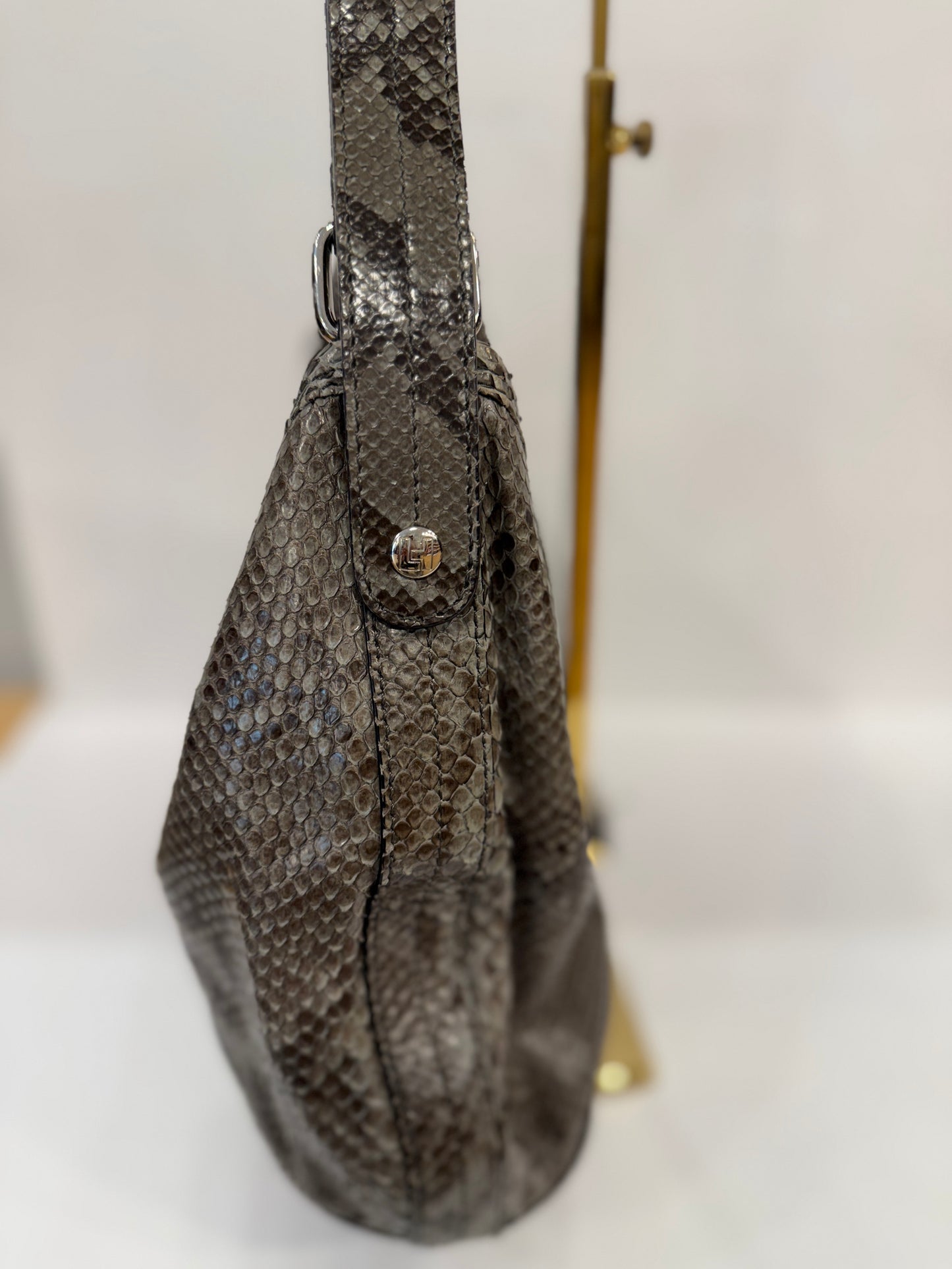 LAMBERTSON TRUEX Snakeskin Hobo Bag