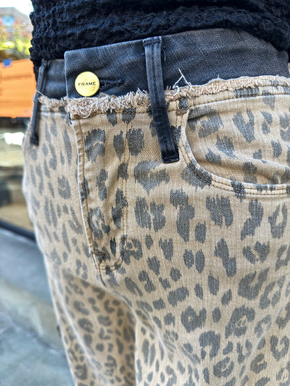 FRAME Leopard Print jeans / XS-25