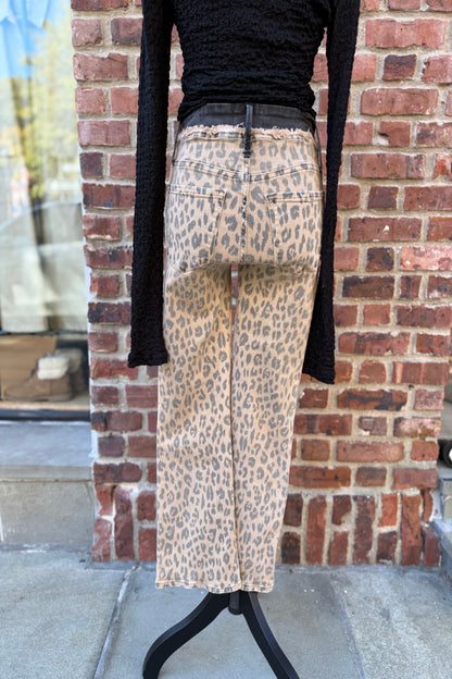 FRAME Leopard Print jeans / XS-25