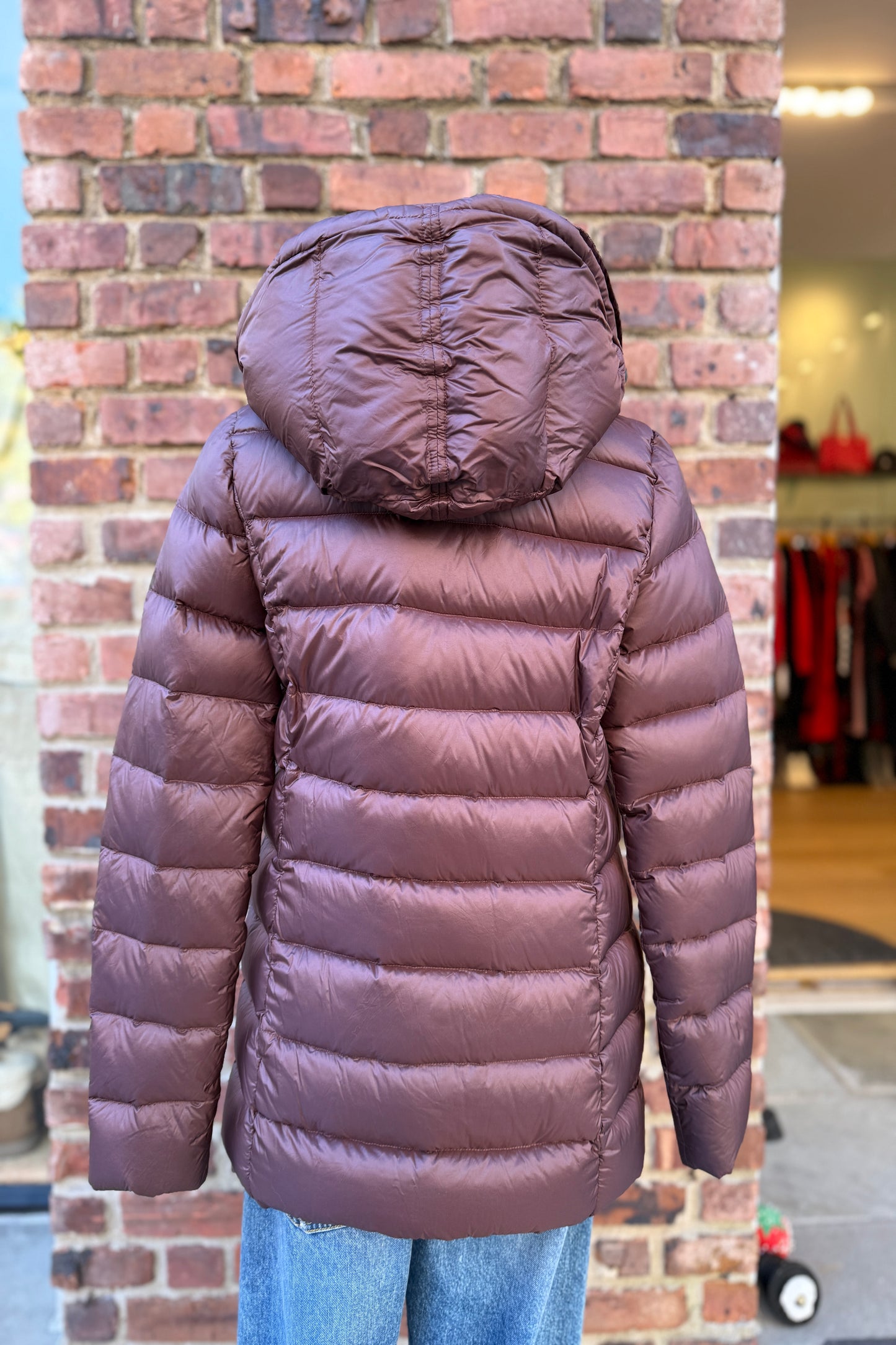 CLOSED down puffer w hood/ XXS