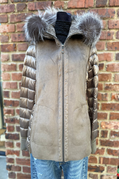 MADISON 2 Coats in 1 / Puffer Coat and Faux fur Coat / S