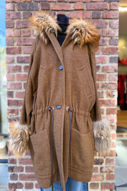 ISAAC MIZRAHI Wool Coat / M