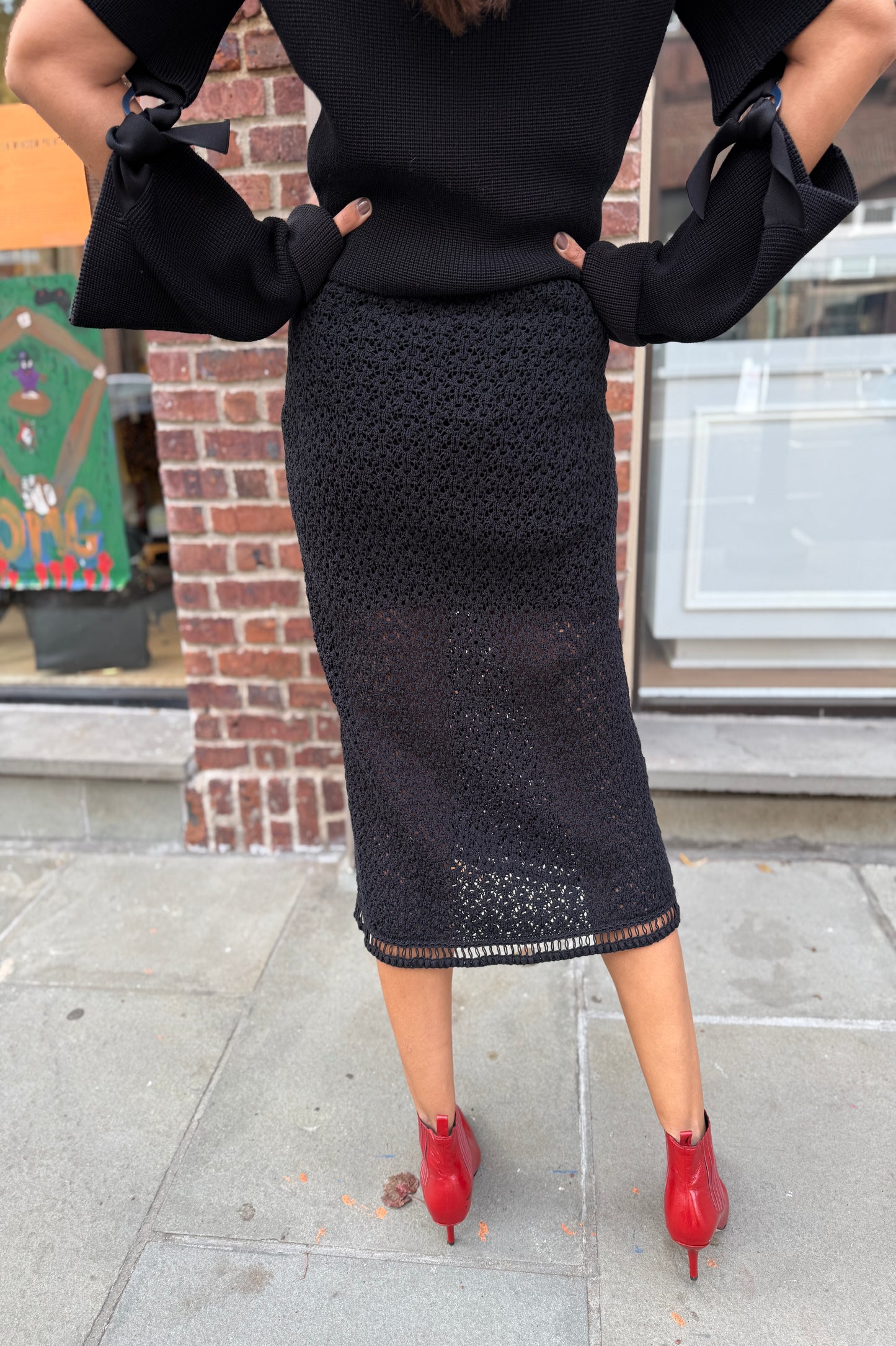 CHANEL Knitted Midi Skirt / M-EU38