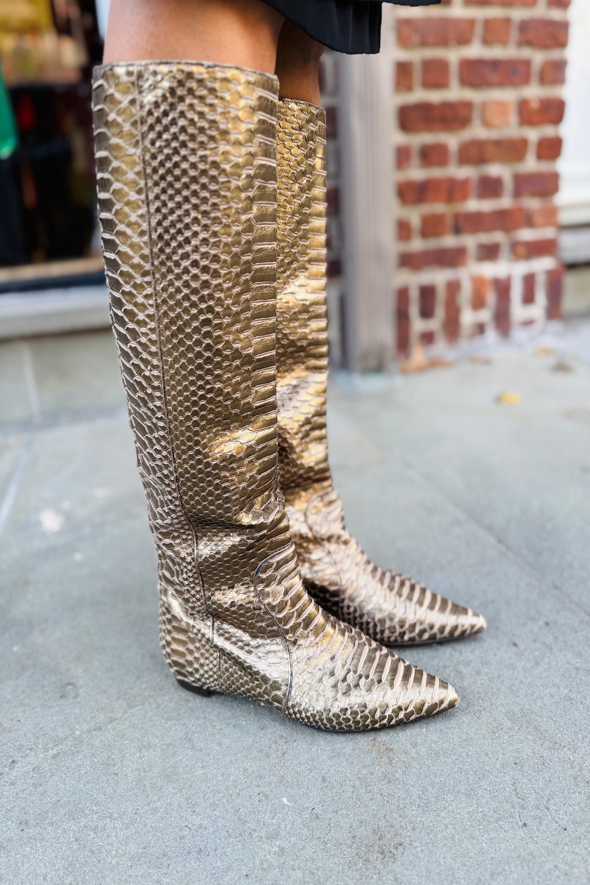 Snake Skin Tall Boots outlets