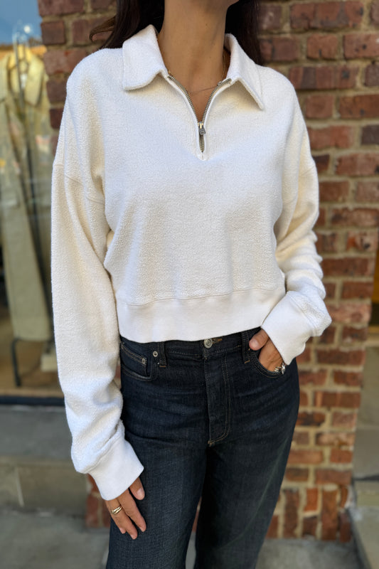 RE/DONE  Sherpa Cropped Sweater / M