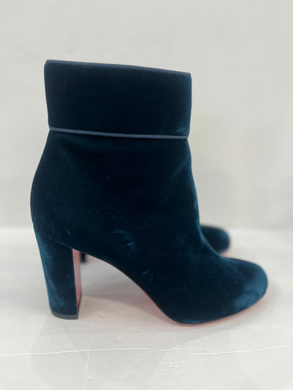 CHRISTIAN LOUBOUTIN NWT Moulamax 85 Velvet Boots / US7-EU37.5