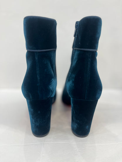 CHRISTIAN LOUBOUTIN NWT Moulamax 85 Velvet Boots / US7-EU37.5