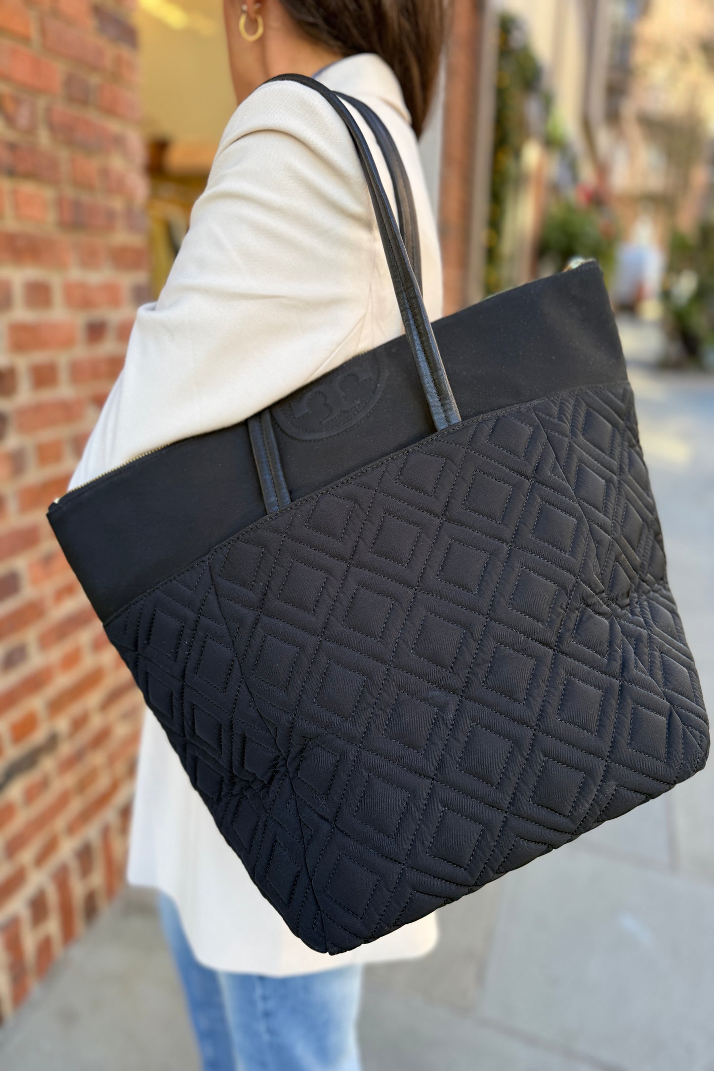 TORY BURCH Nylon Tote Bag