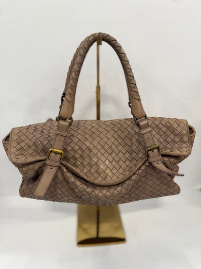 BOTTEGA VENETA Intrecciato Leather Montaigne Satchel