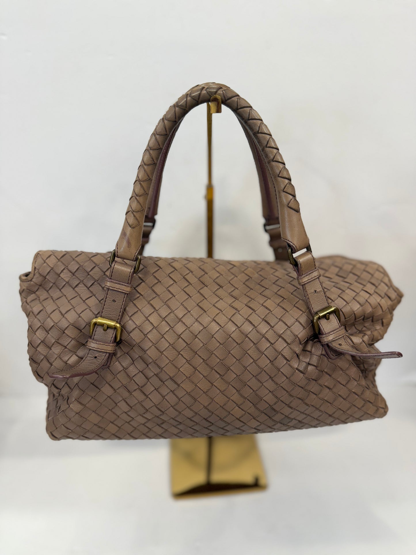 BOTTEGA VENETA Intrecciato Leather Montaigne Satchel