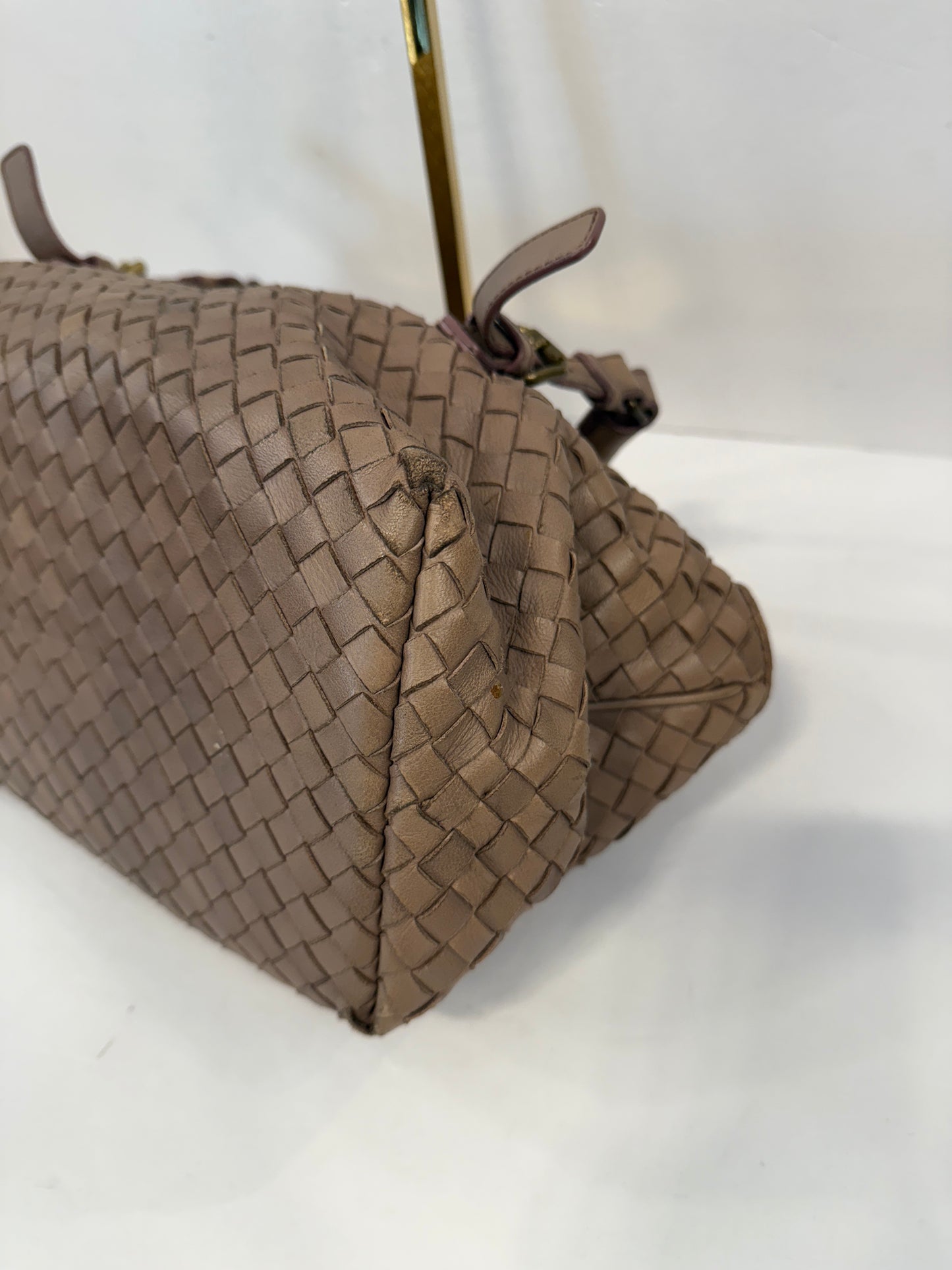 BOTTEGA VENETA Intrecciato Leather Montaigne Satchel