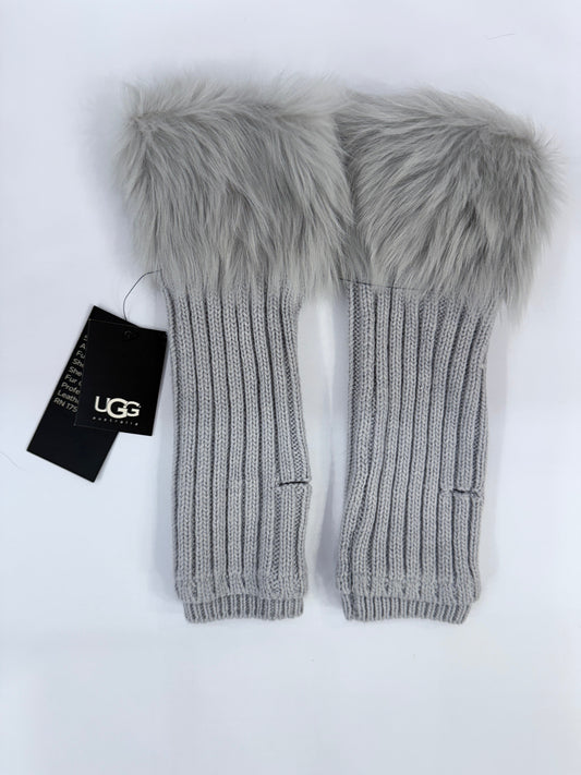 UGG NWT Sheepskin Fur Fingerless Wool Gloves