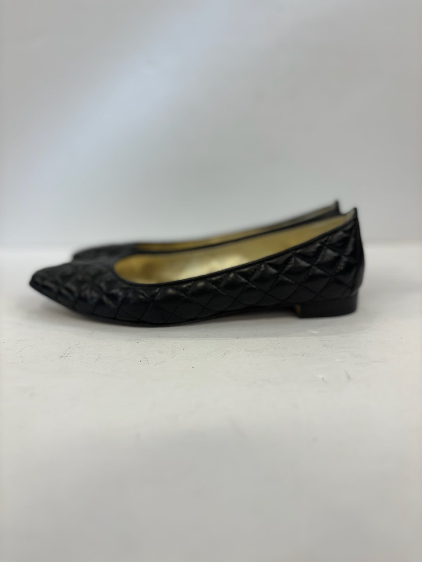 MANOLO BLAHNIK Leather Quilted Flats / US6-EU36.5