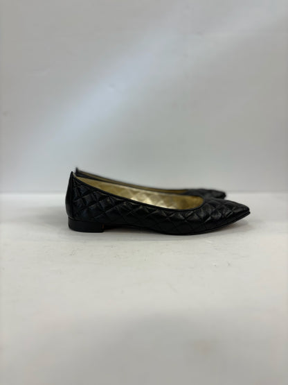 MANOLO BLAHNIK Leather Quilted Flats / US6-EU36.5