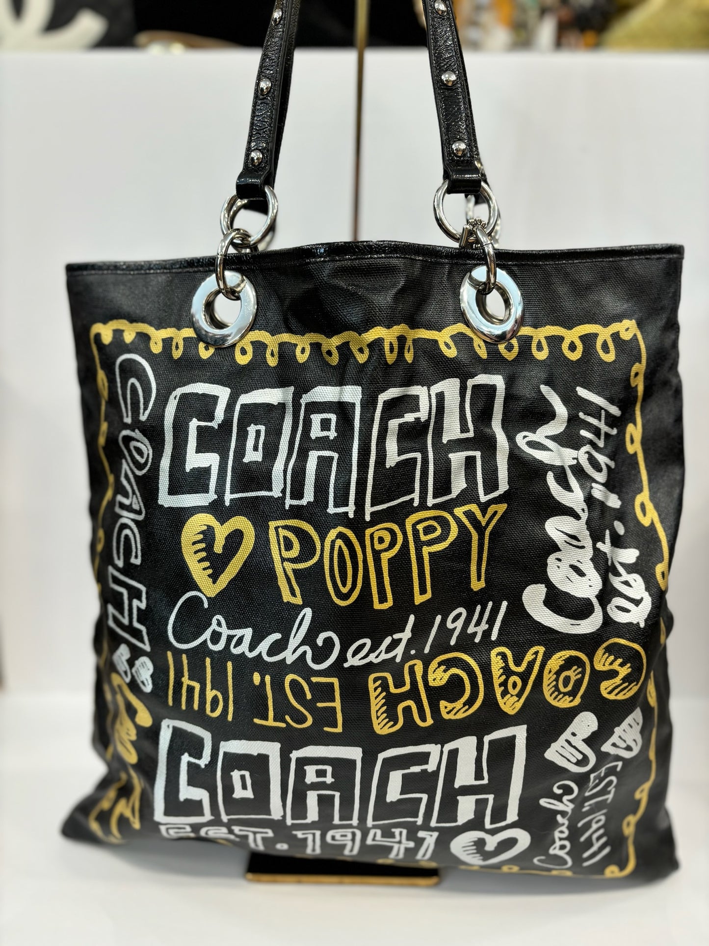 COACH Evie Tote Poppy