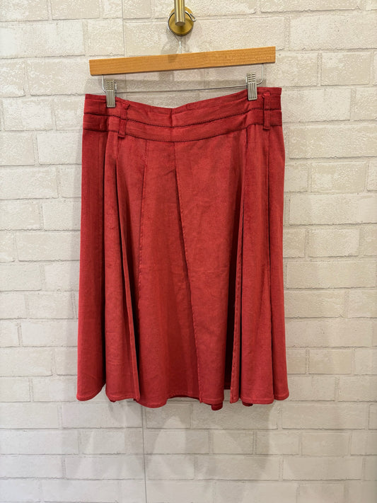 PIAZZA SEMPIONE Velvet Pleated Skirt / L