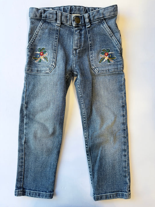 BONTON Embroidered Jeans /4Y