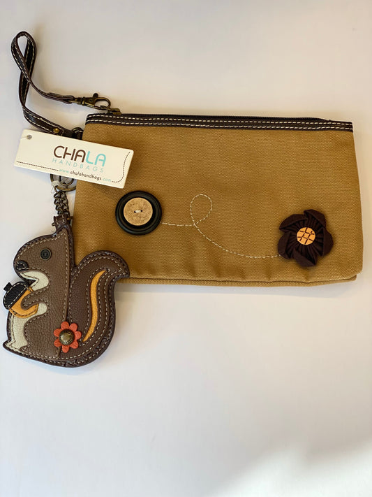 CHALA pouch bag with squirrel charm NWT