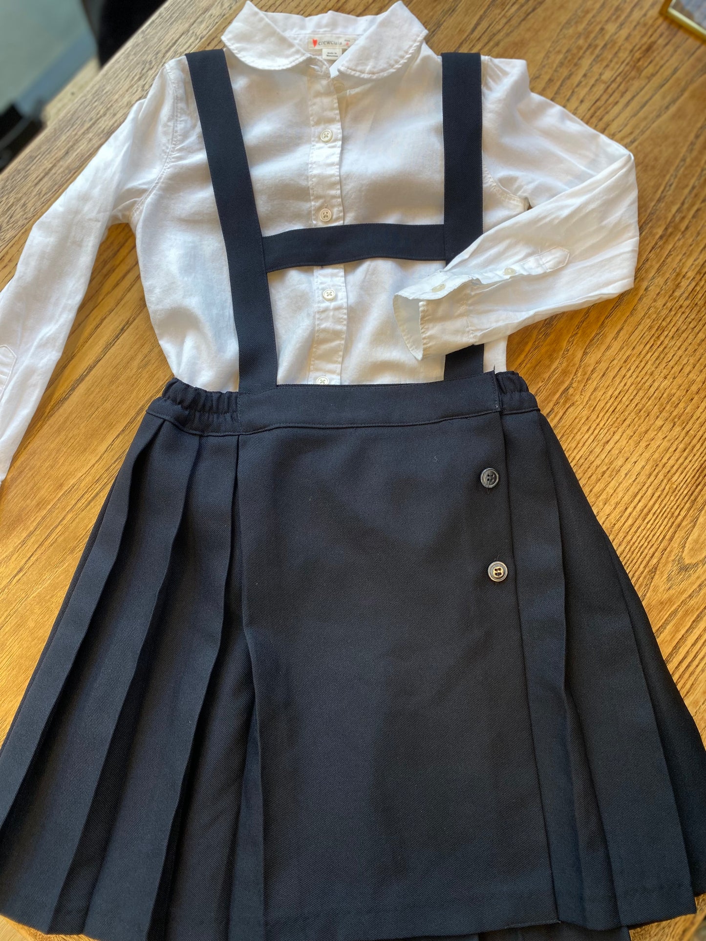 MAYORAL Skirt & Suspenders / 7Y