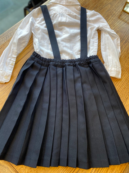 MAYORAL Skirt & Suspenders / 7Y