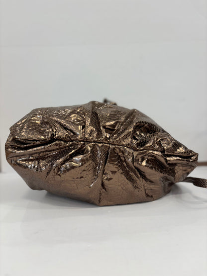 CARLOS FALCHI False Snake Drawstring Bag