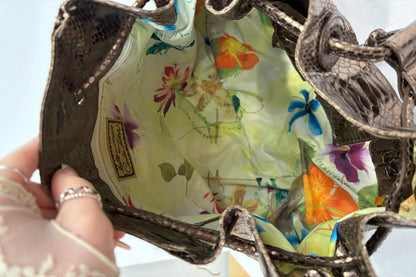 CARLOS FALCHI False Snake Drawstring Bag