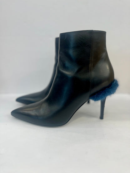 FENDI Mink Fur Leather Boots / US9-EU40